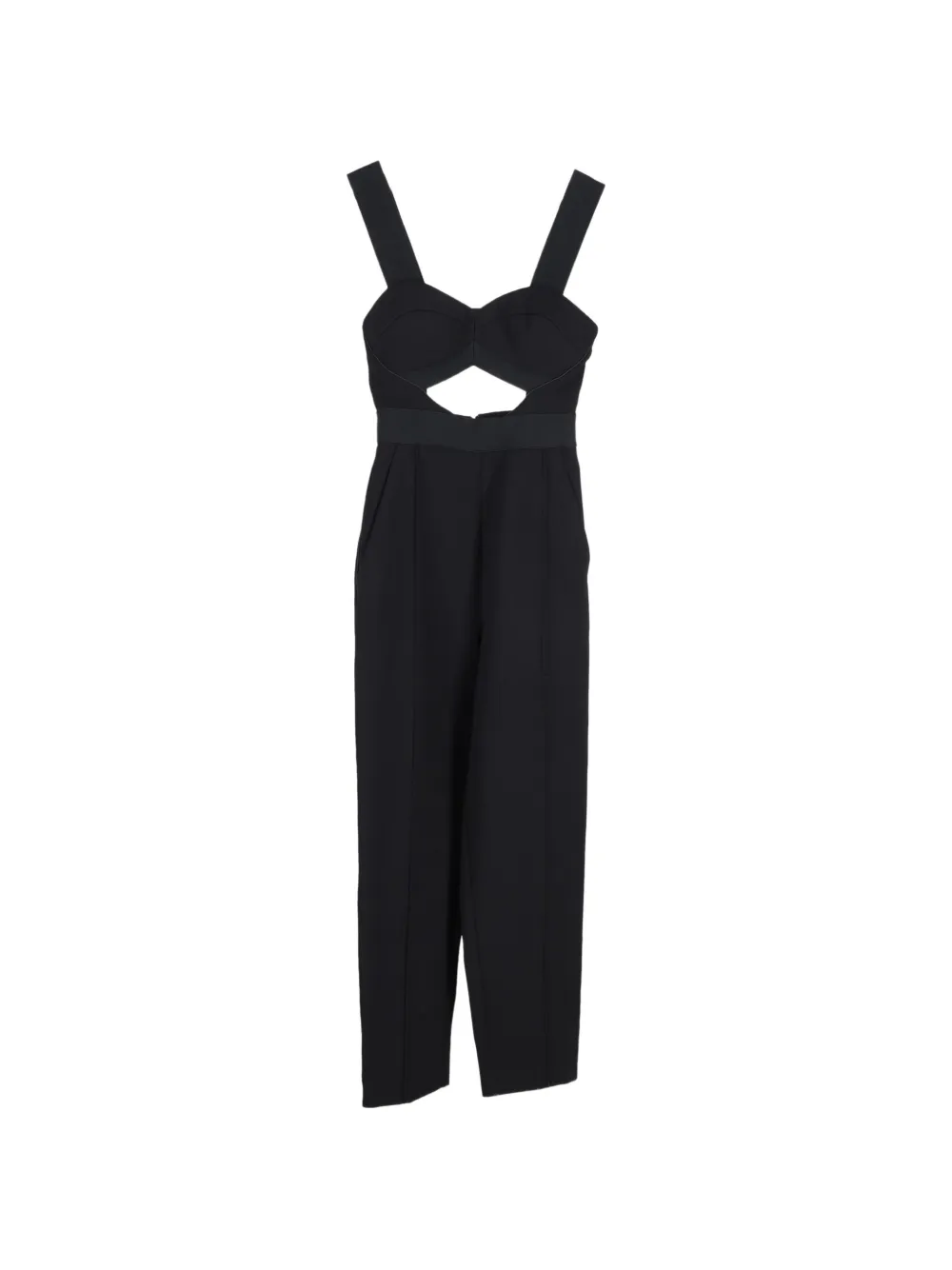 Self-Portrait Lulu cut-out jumpsuit - Nero