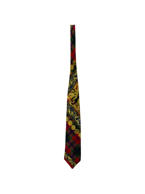 Versace Pre-Owned tartan silk tie