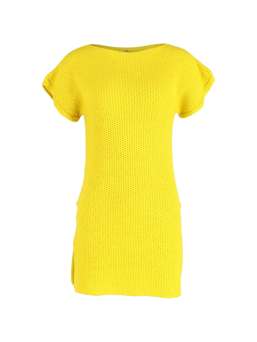 Hermès Pre-Owned Crocheted knit side-slit dress - Giallo
