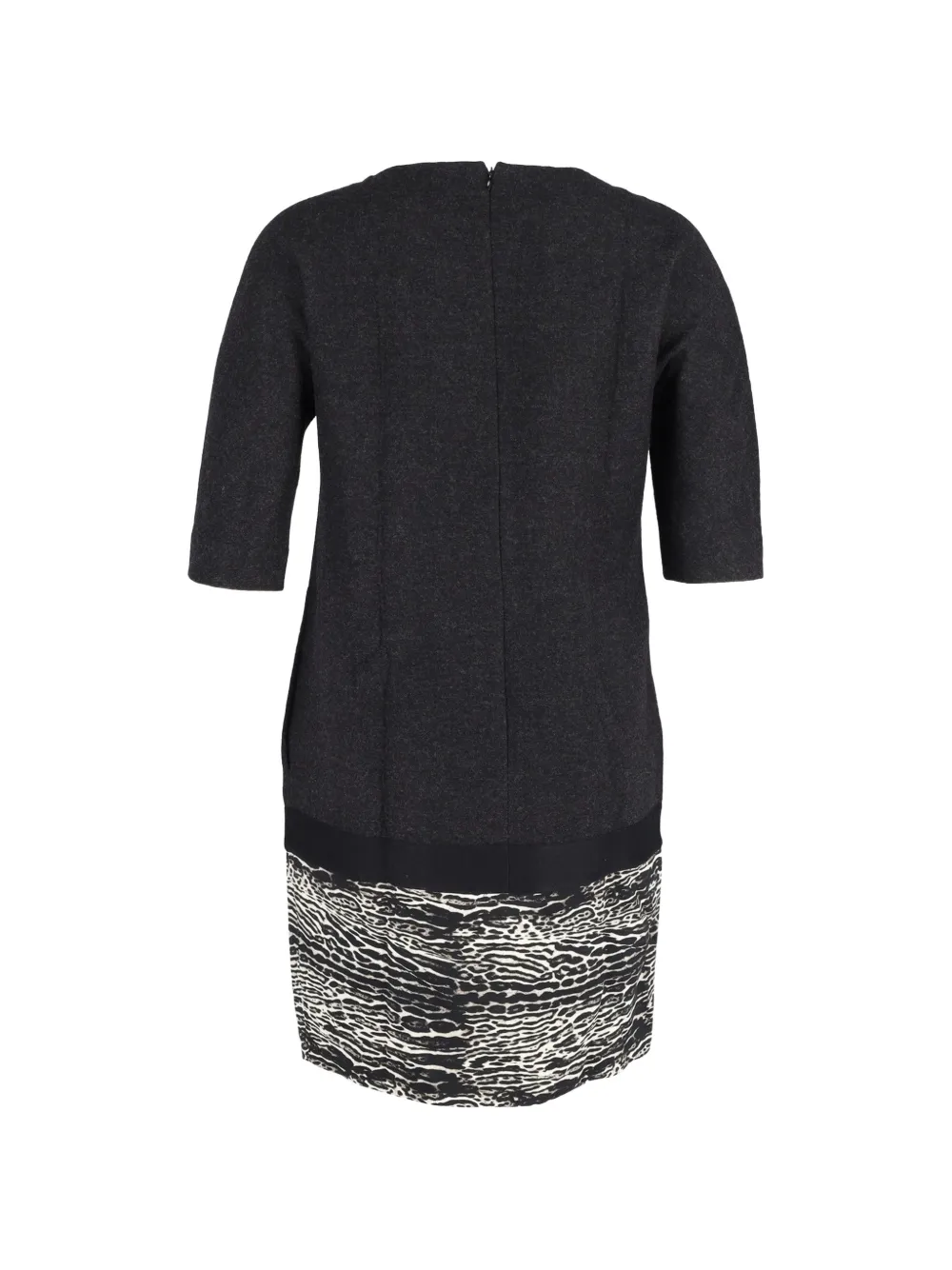 Animal-Print Hem Dress
