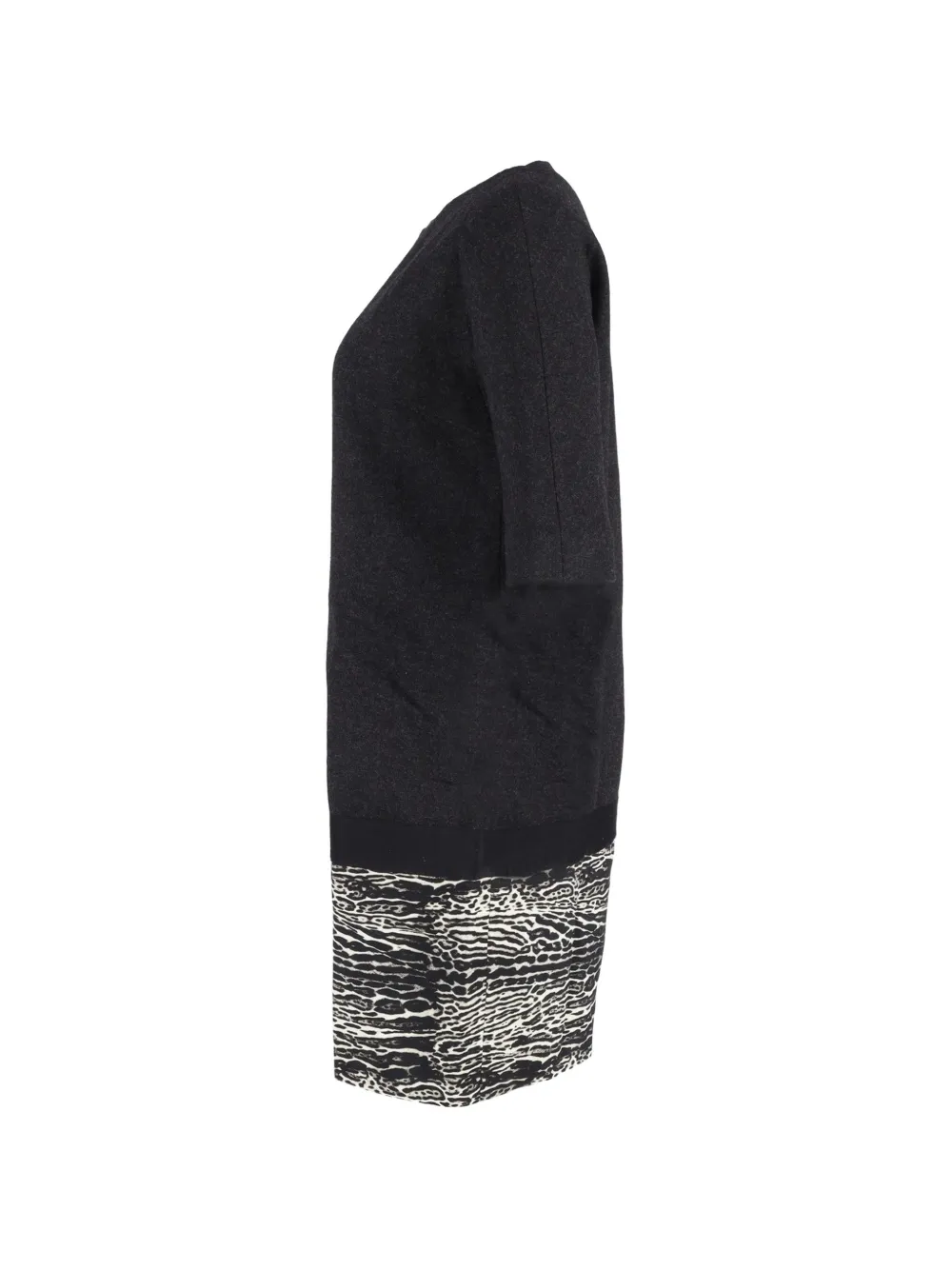 Animal-Print Hem Dress