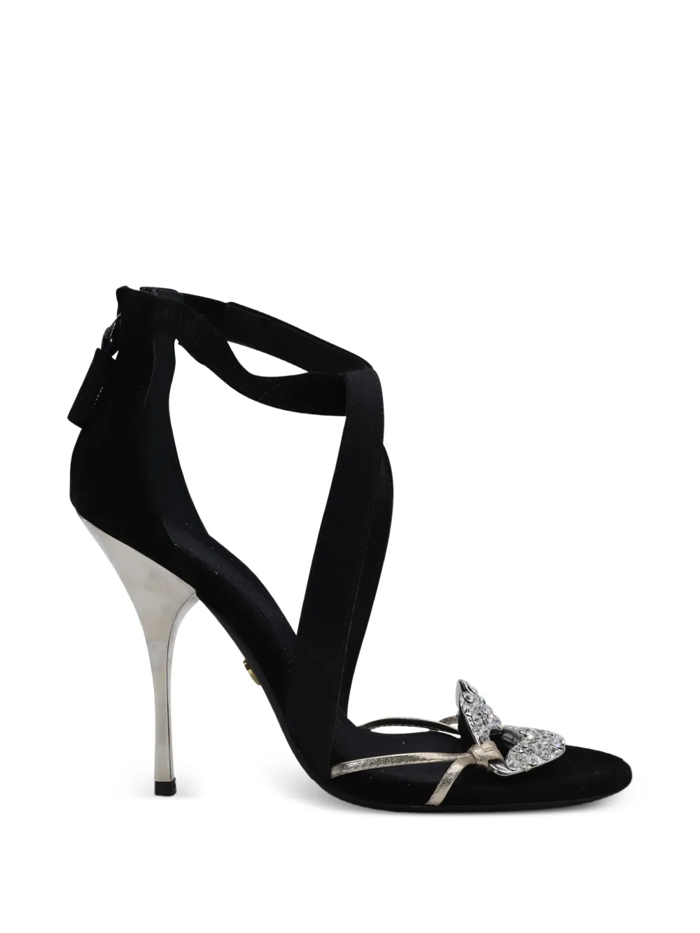 Giambattista Valli Vintage x H&M suede sandals - Schwarz