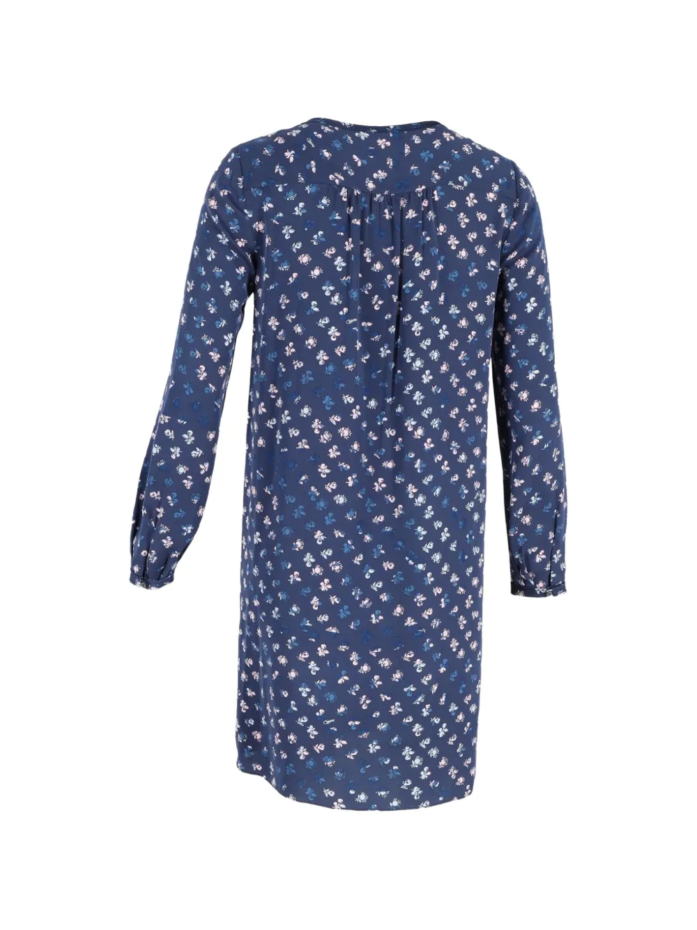 Diane Von Furstenberg Vintage floral-print long-sleeve midi dress - Blu