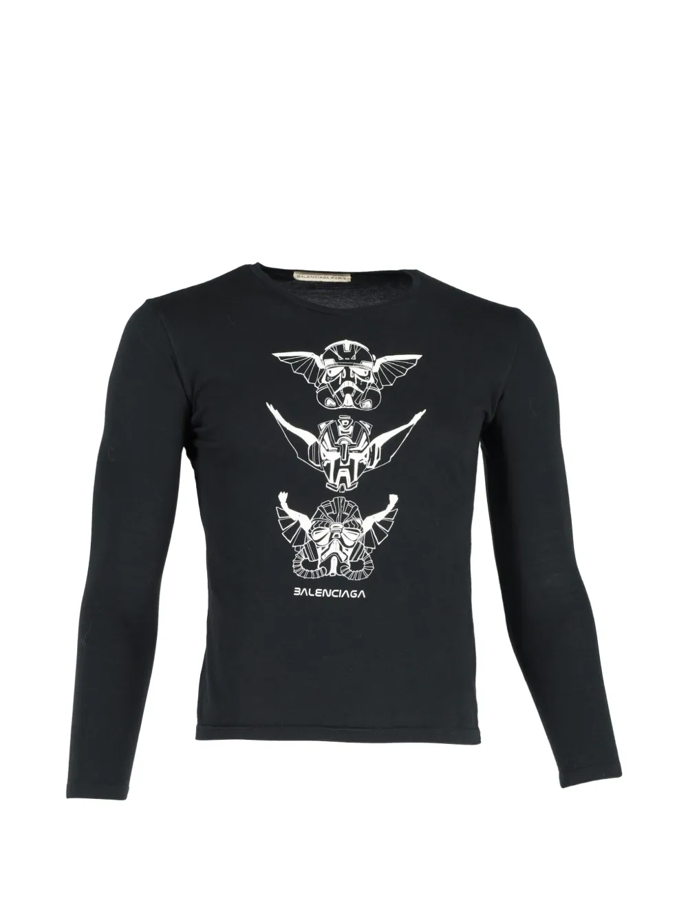 Balenciaga Pre-Owned printed long sleeve T-shirt - Nero