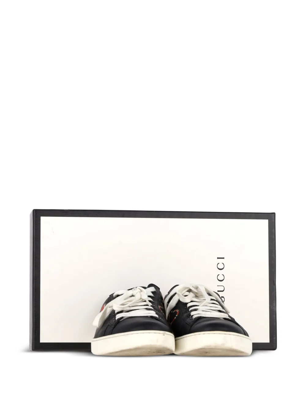 Kingsnake Ace Graphic-Print Leather Sneakers