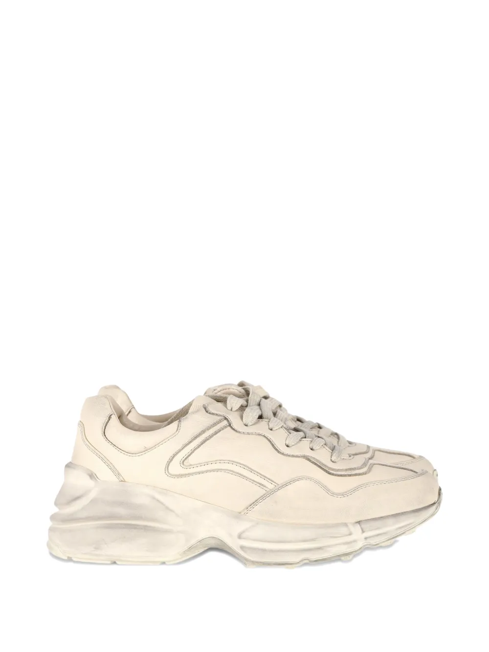 Gucci Pre-Owned chunky leather sneakers - Toni neutri