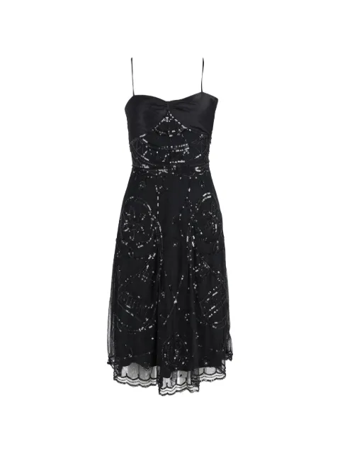 Temperley London sequin spaghetti-straps dress