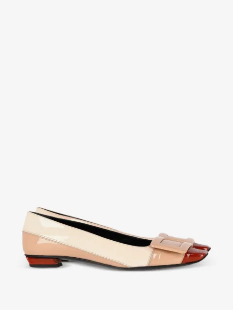 Roger Vivier Vintage buckled leather flats