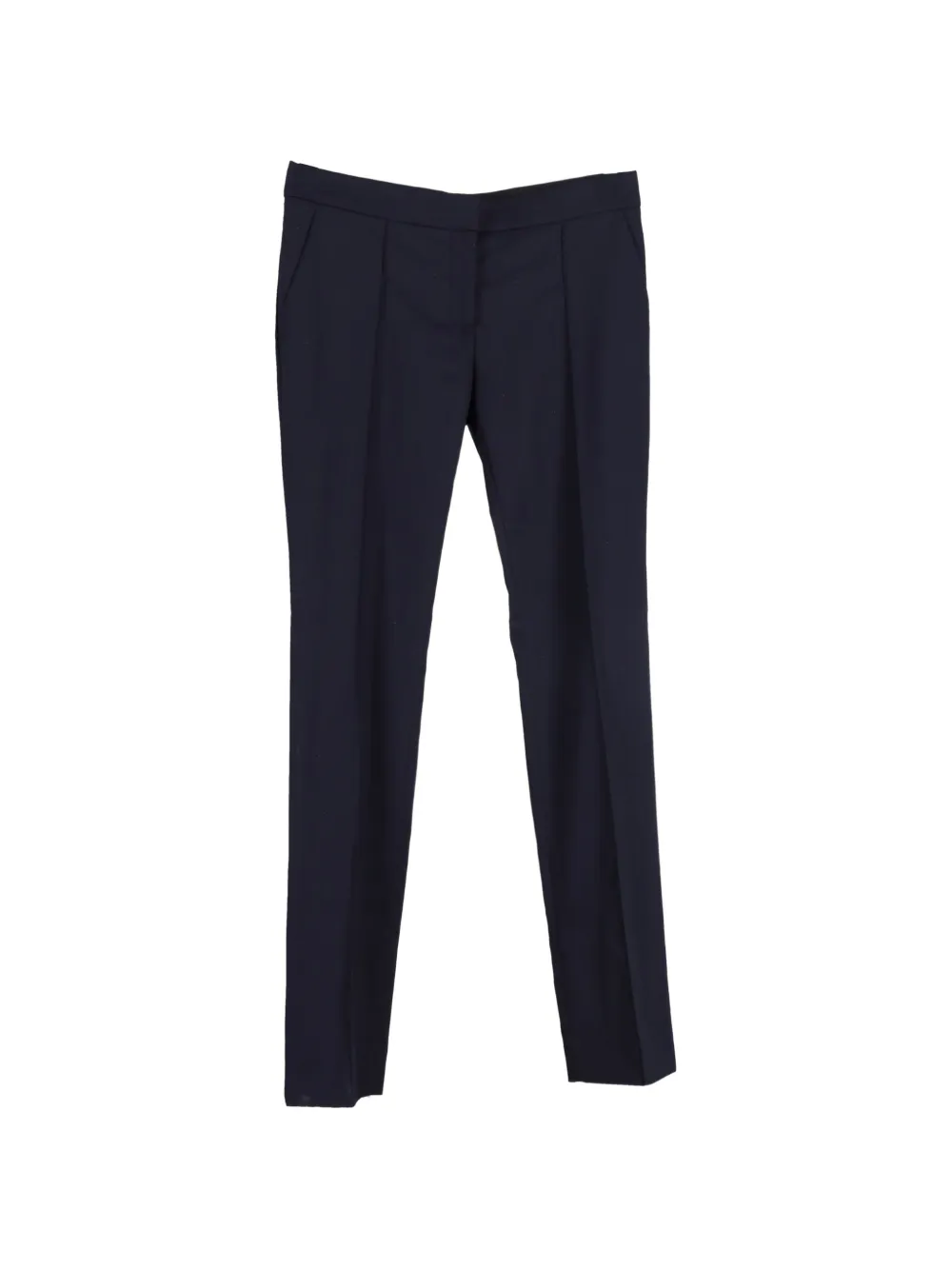Stella McCartney Pre-Owned leg cotton trousers - Blu