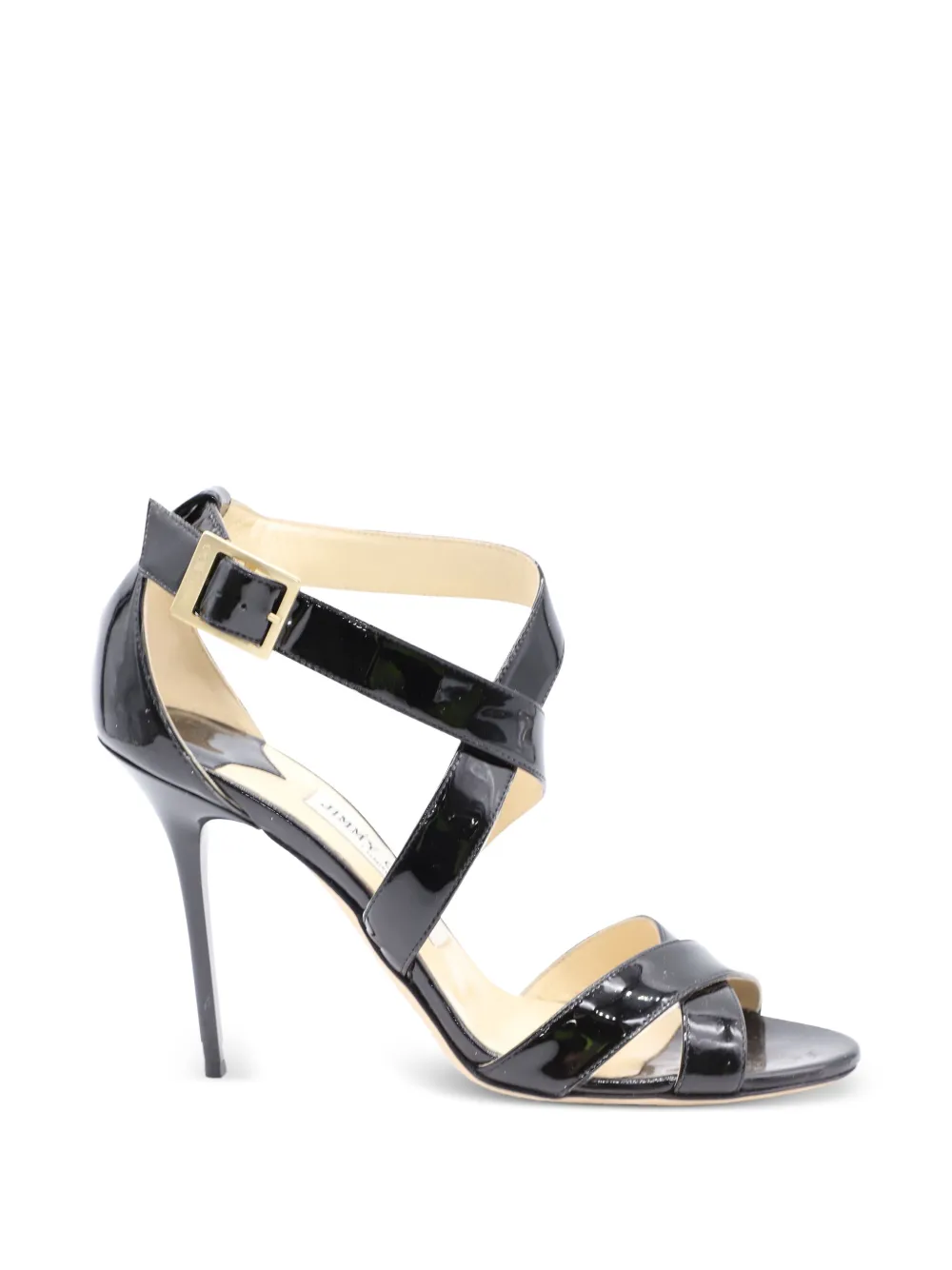 Jimmy Choo Pre-Owned Lottie leather heeled sandals - Nero
