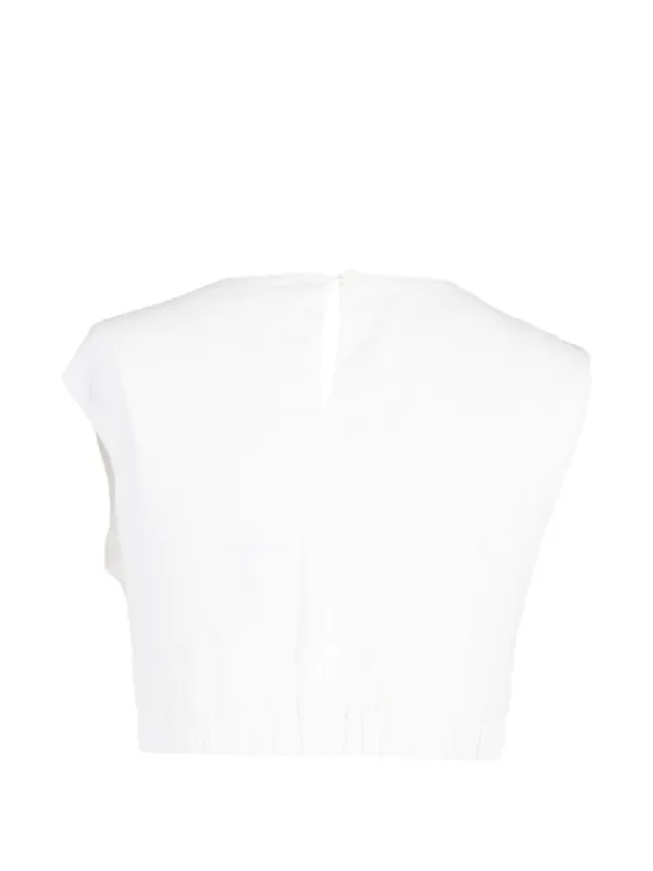 Reformation ノースリーブ クロップドトップ | ホワイト | FARFETCH JP