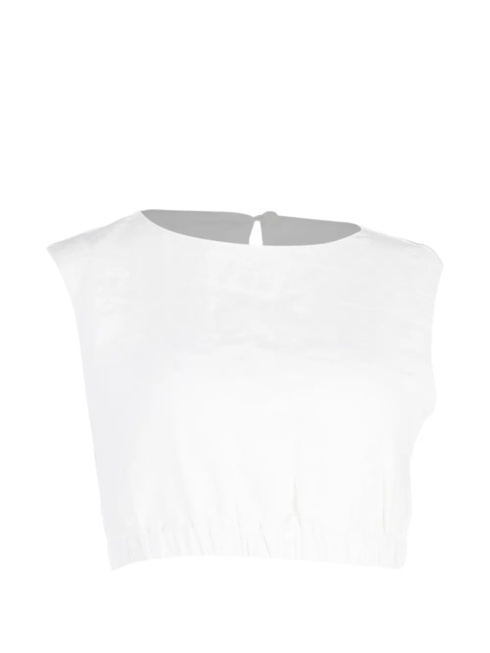Reformation sleeveless crop top - Bianco