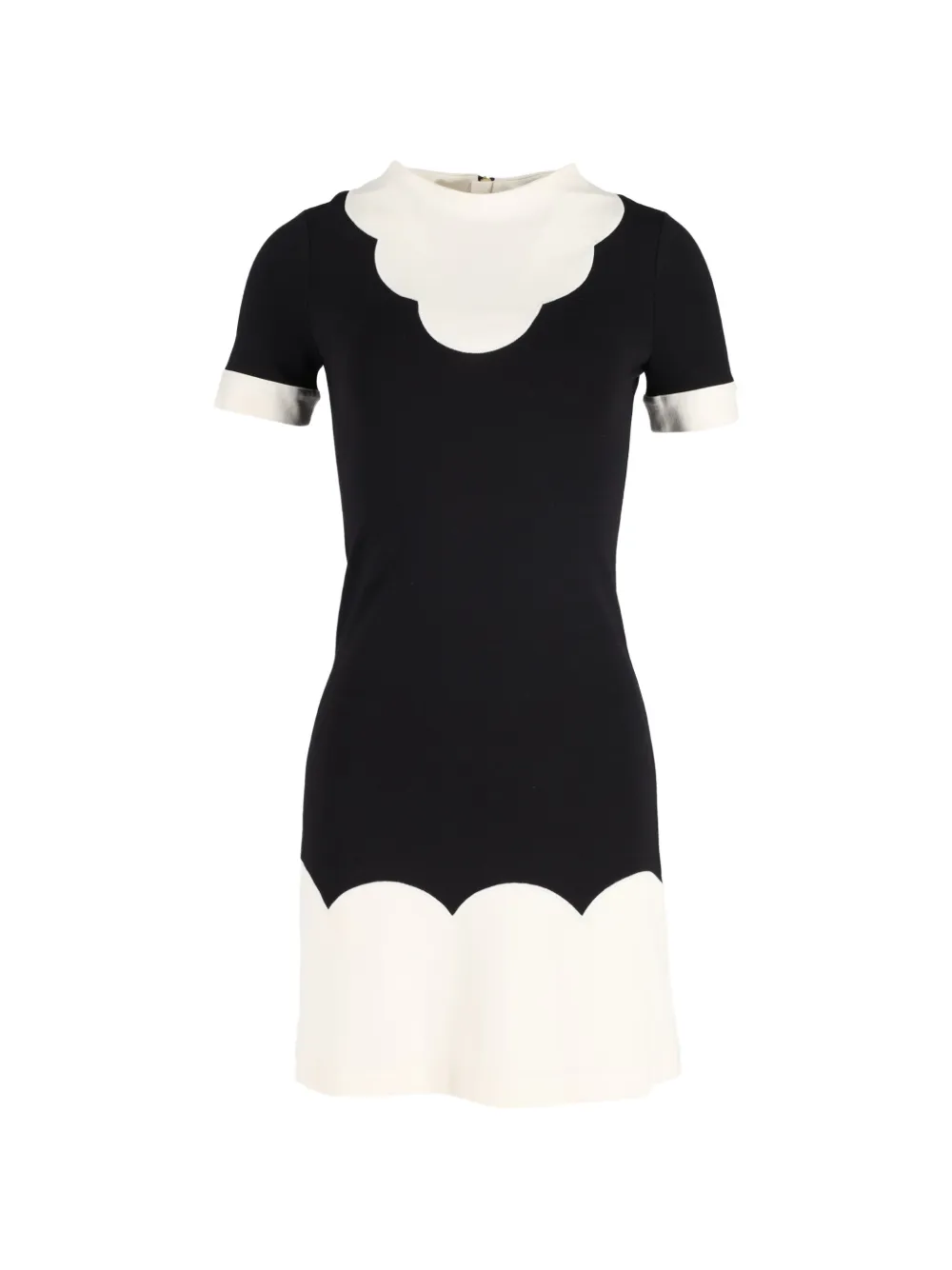 Moschino Pre-Owned scalloped mini dress - Nero