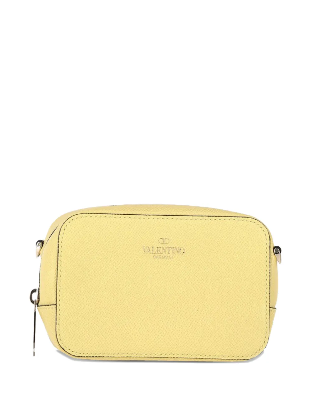 Valentino Garavani Pre-Owned zipped leather pouch - Giallo