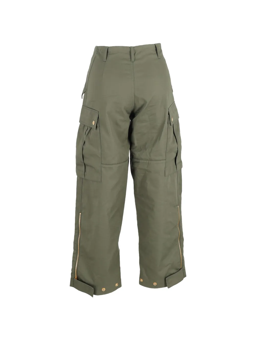  Celine Pre-owned Cargo Drawstring Trousers - Green 