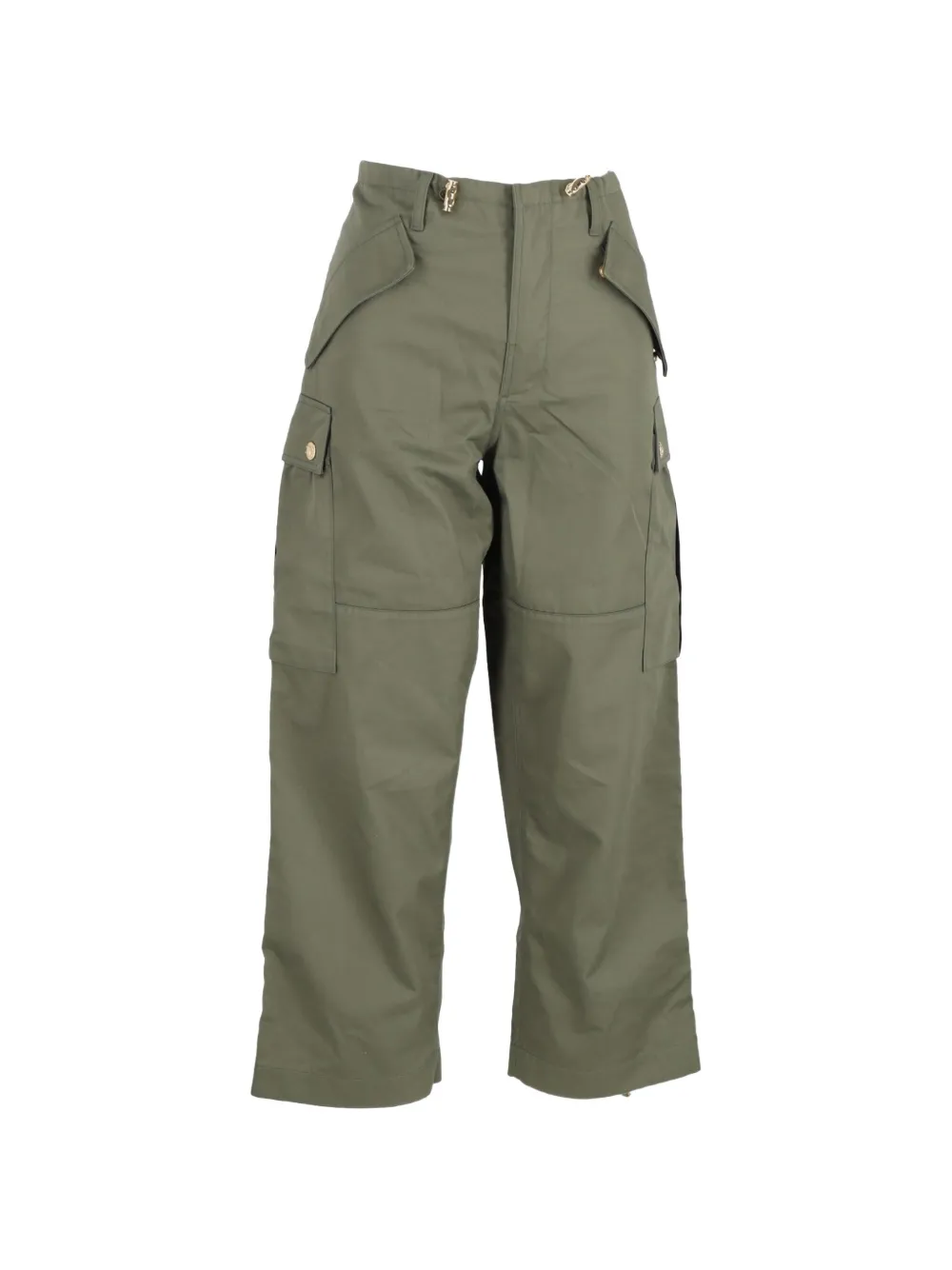  Celine Pre-owned Cargo Drawstring Trousers - Green 