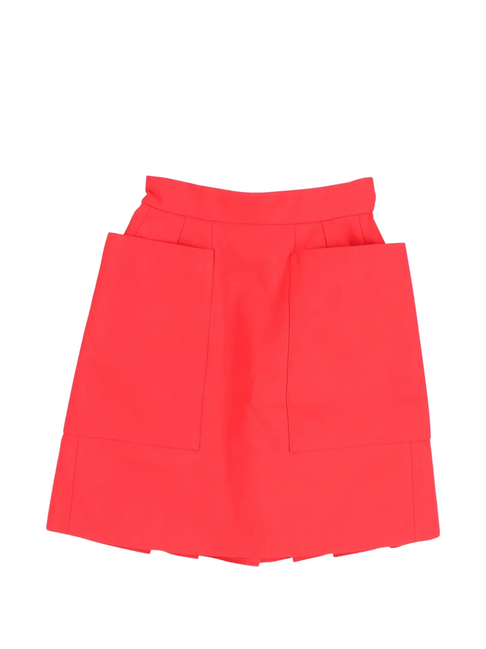 Alexander McQueen Pre-Owned pleated mini skirt - Rosso