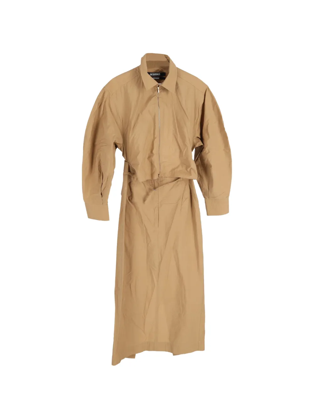 Jacquemus Pre-Owned Uzco cut-out midi dress - Toni neutri