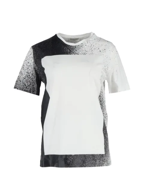 Balenciaga Pre-Owned splash-effect crew-neck T-shirt