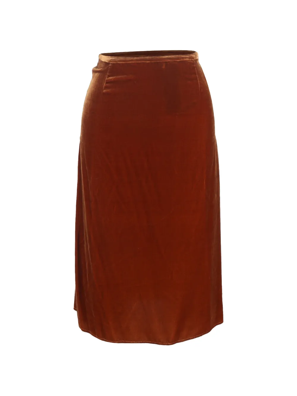 JOSEPH high-waist velvet skirt - Marrone