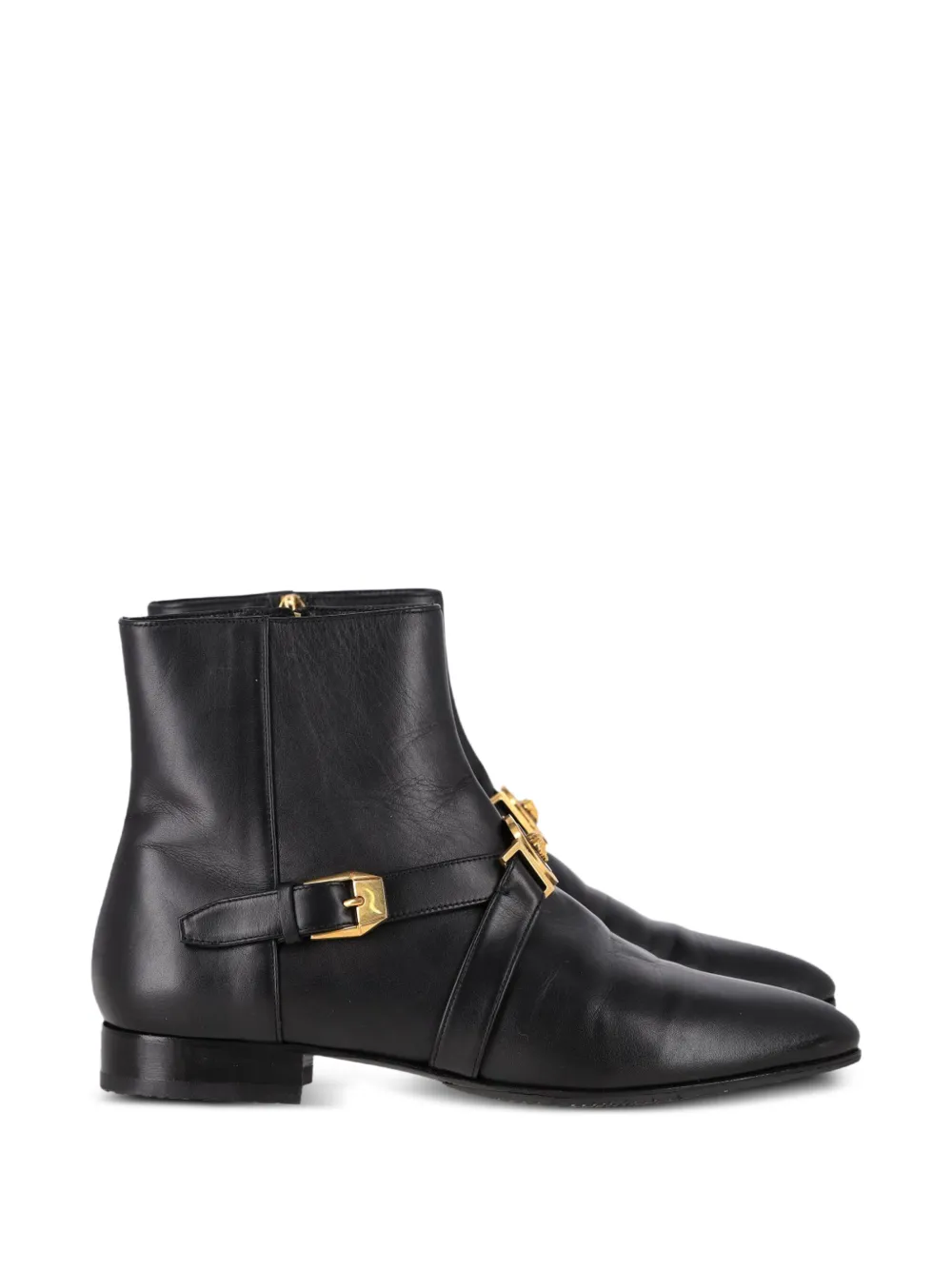 Versace Pre-Owned medusa-embellishment ankle boots - Nero