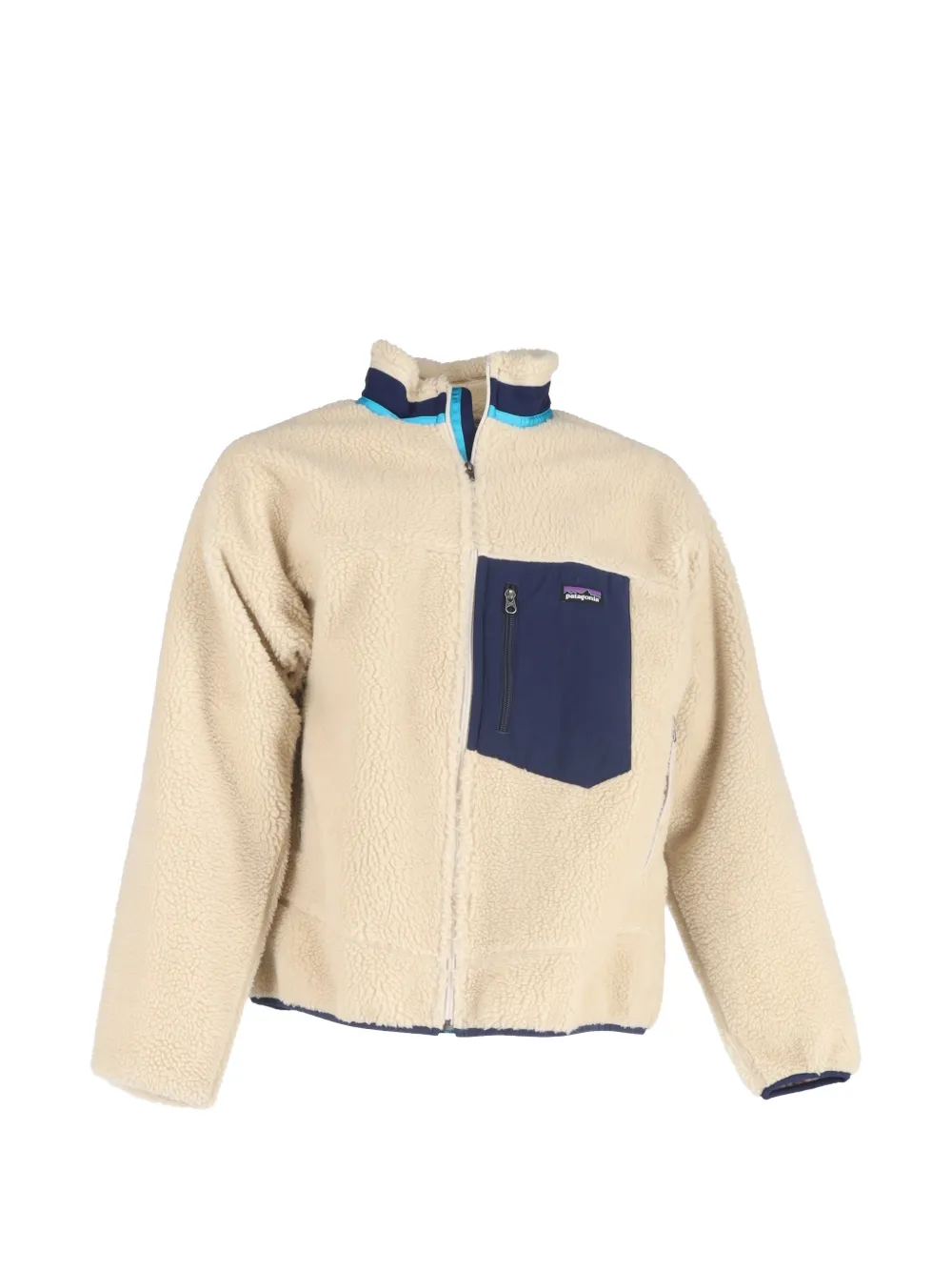 Patagonia zip-up faux-fur jacket - Toni neutri