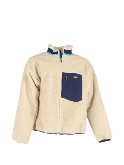 Patagonia zip-up faux-fur jacket