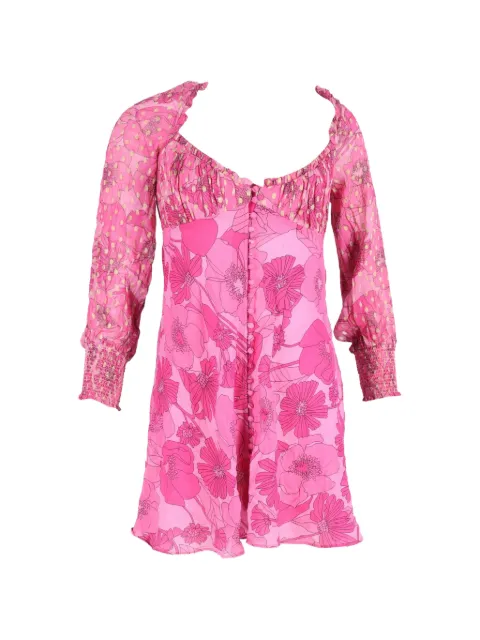 Rixo Fara floral-print mini dress