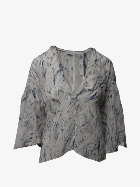 IRO V-neck pattern top