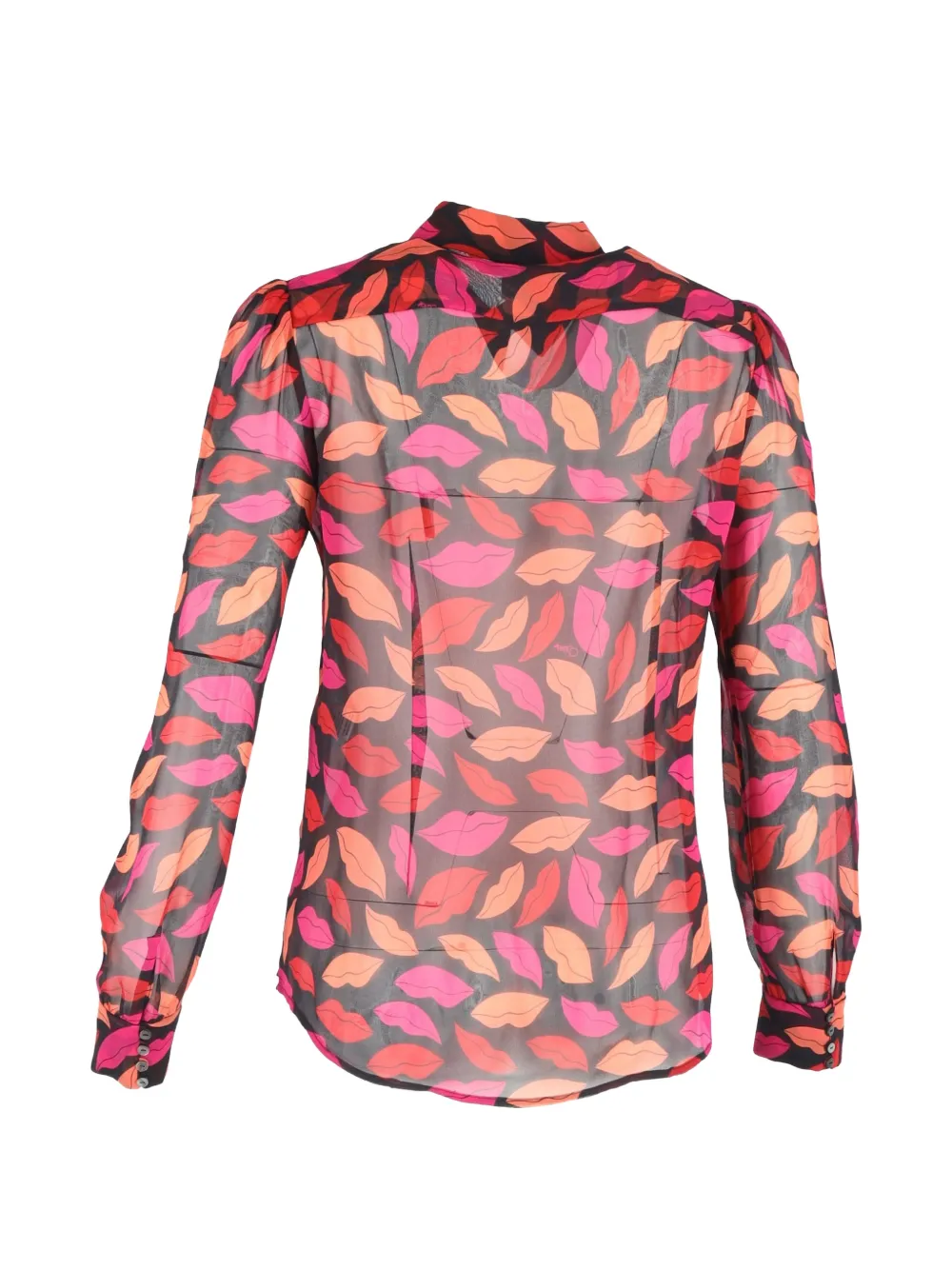 Mariah Printed Silk Blouse