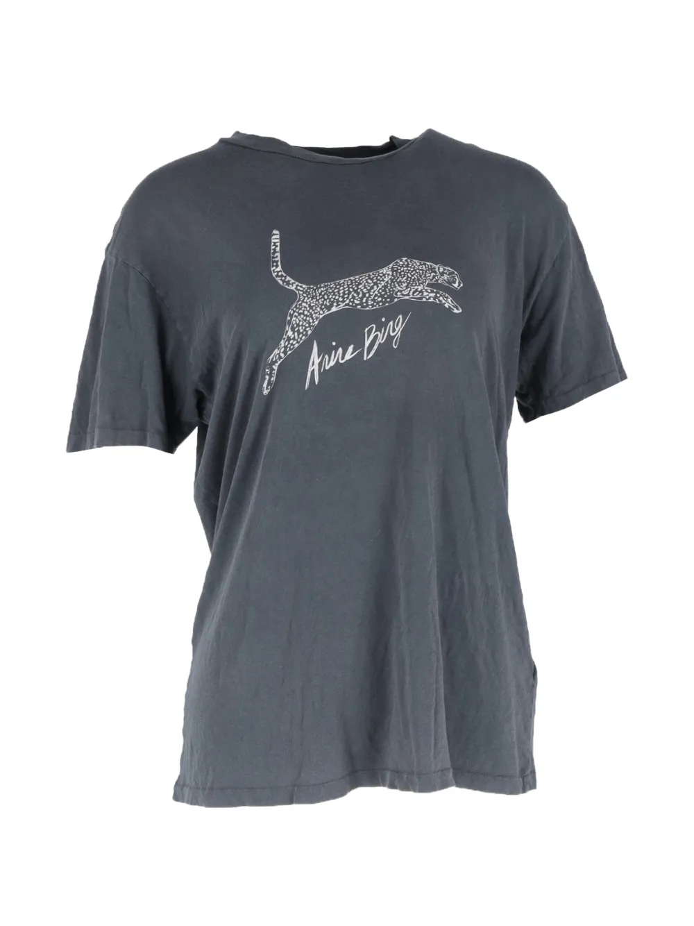 ANINE BING Walker leopard T-shirt - Grigio