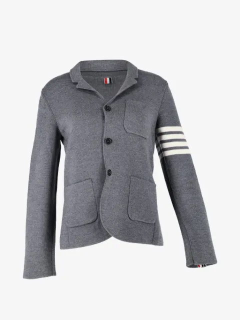 Thom Browne بليزر منسوج بزينة 4 خطوط