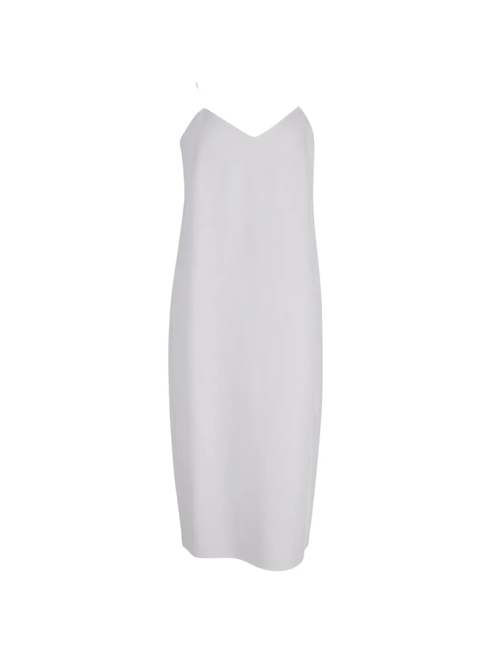 Max Mara classic V-neck slip dress - Bianco