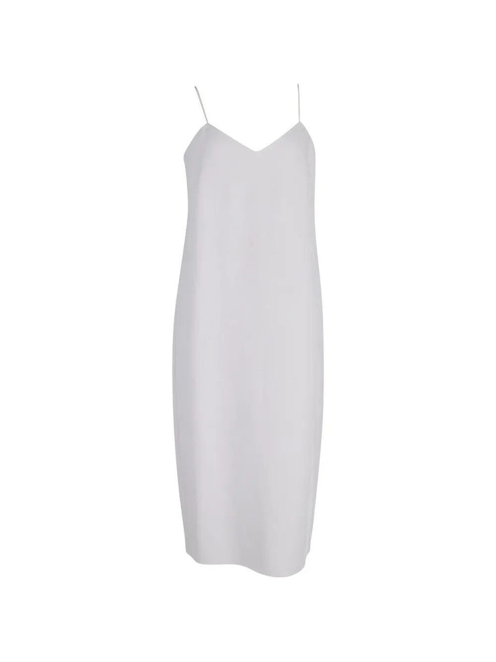 Max Mara classic V-neck slip dress - Bianco
