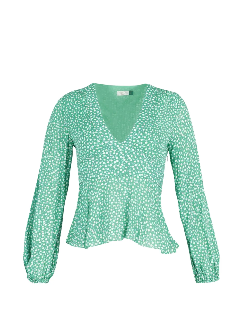 Rixo long-sleeve floral-print top - Verde