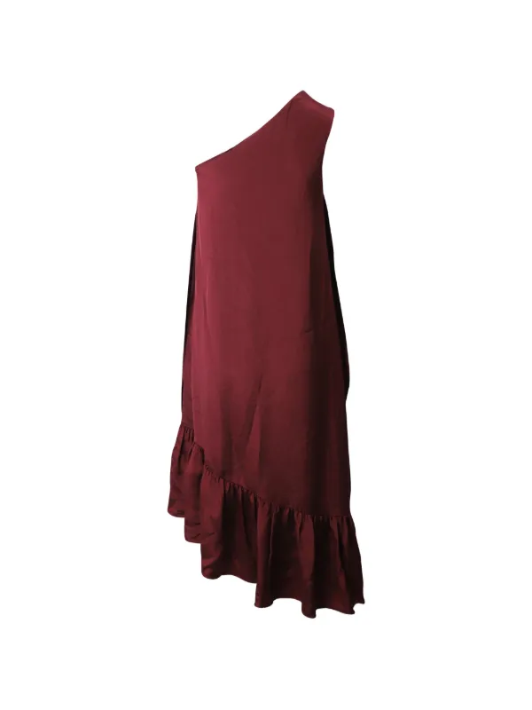 navy blue dress for baby girl Taylor Backless A Line Maxi Dress - Red main image 0