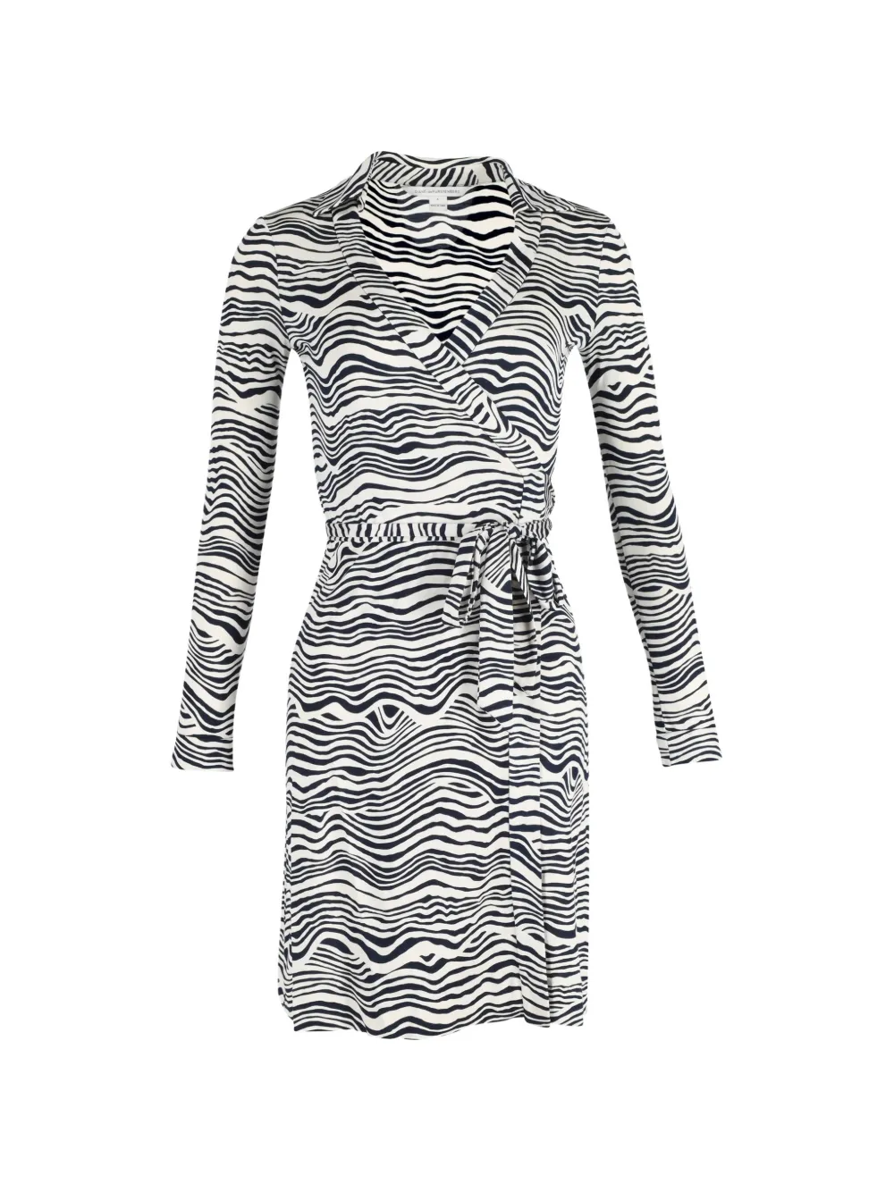 Diane Von Furstenberg Vintage New Jeanne animal-print wrap dress - Bianco