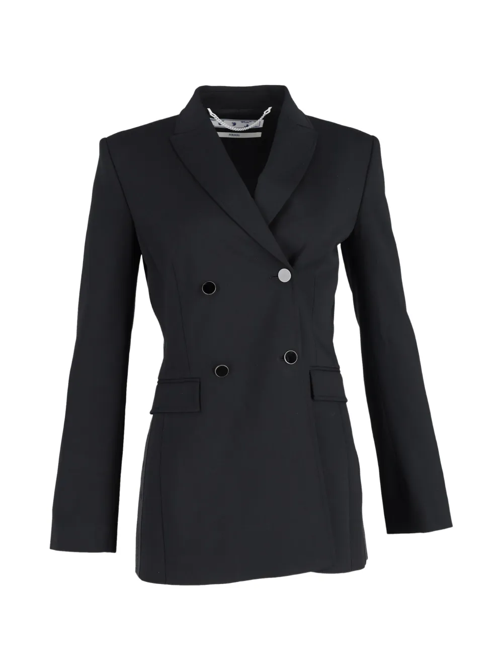 Off-White Pre-Owned double-breasted wool blazer - Nero