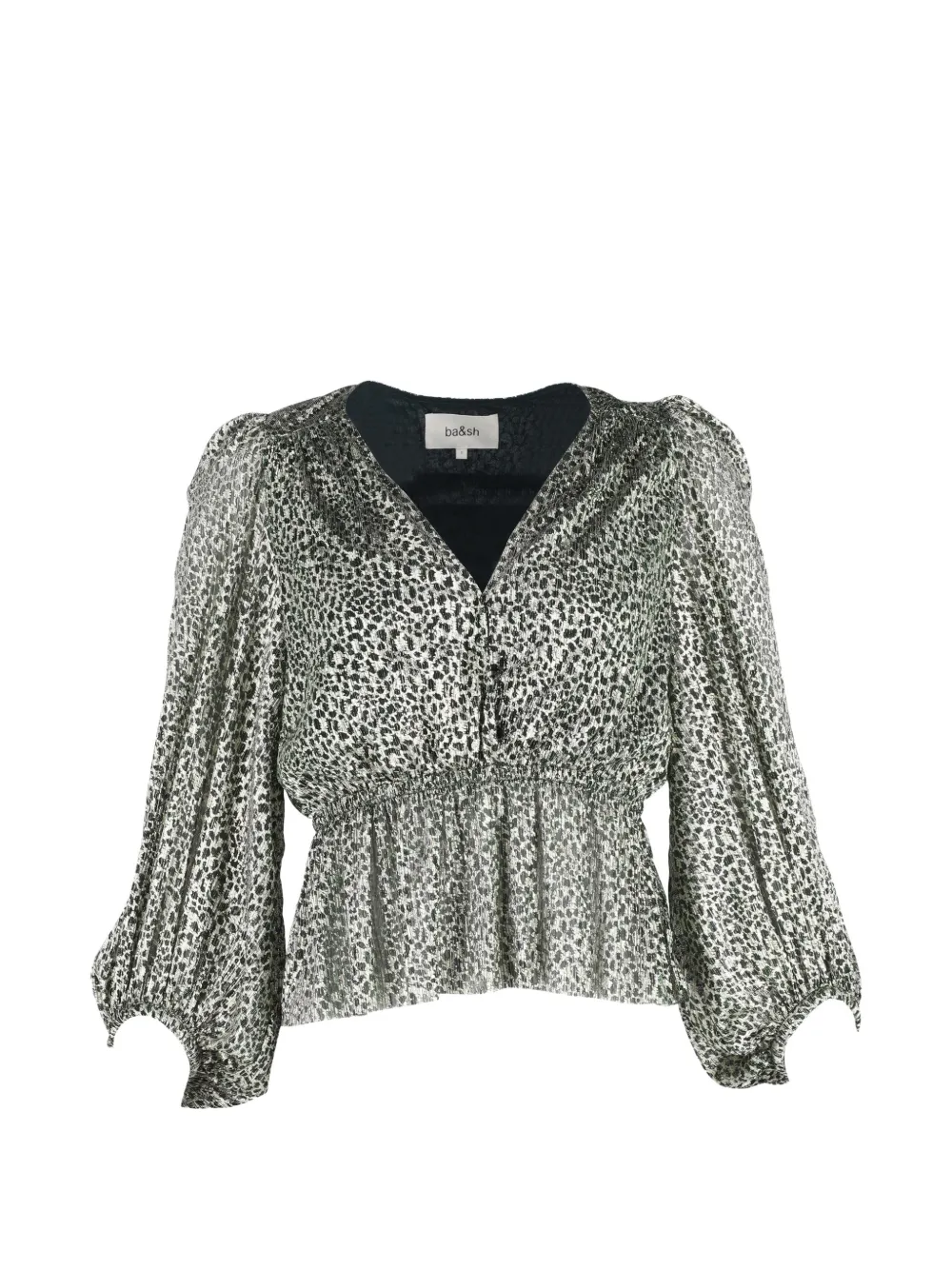 Ba&Sh Caitlin animal-print blouse - Bianco
