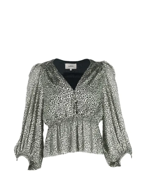 Ba&Sh Caitlin animal-print blouse