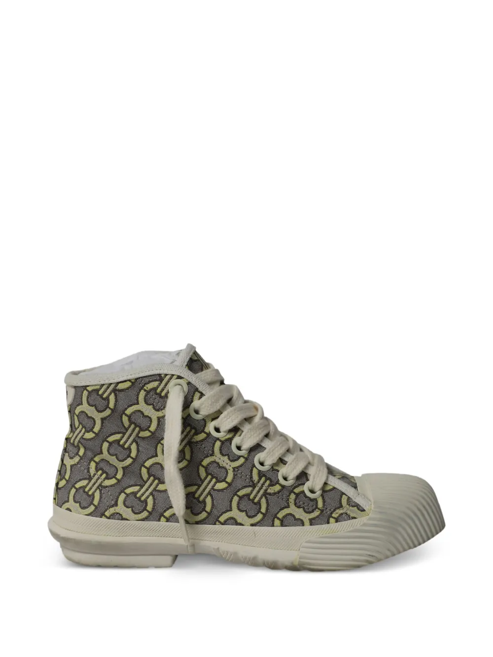 Tory Burch print high-top sneakers - Grau