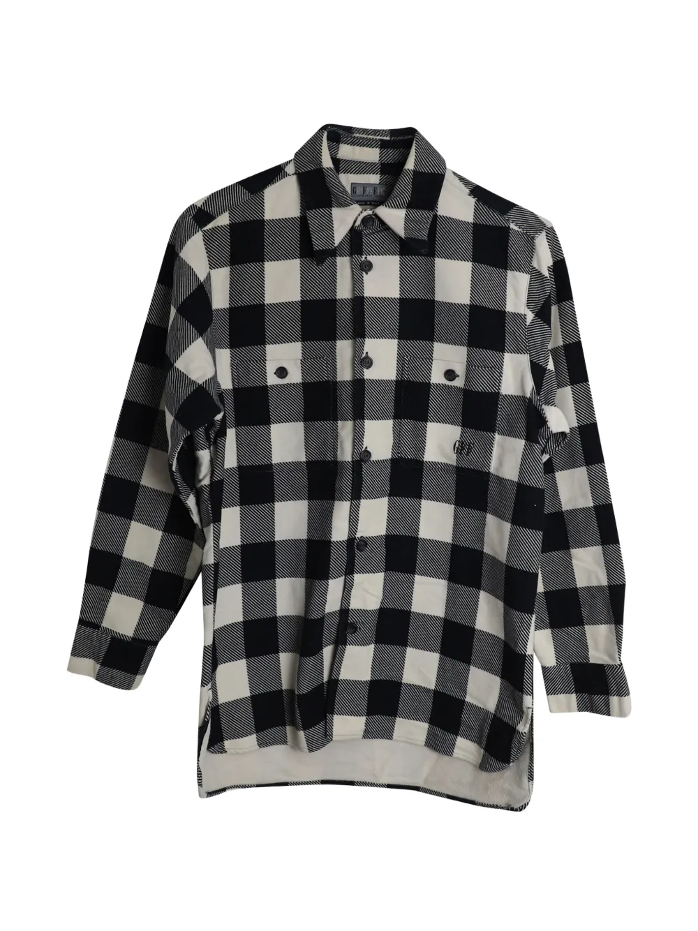 Gianfranco Ferré Pre-Owned gingham-pattern button shirt - Nero