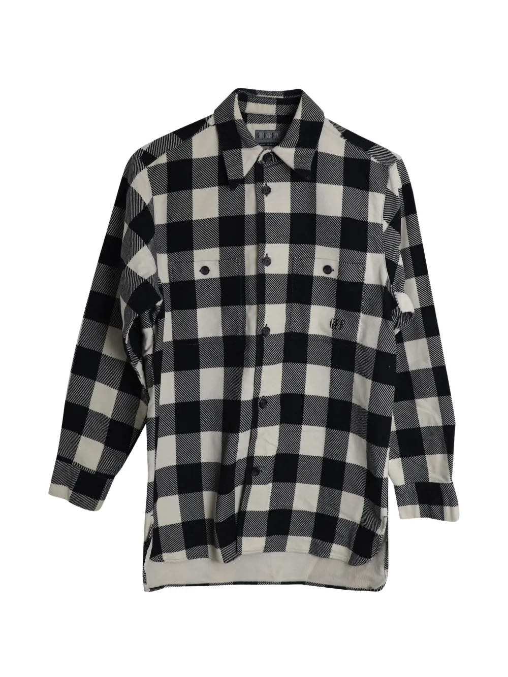 Gianfranco Ferré Pre-Owned gingham-pattern button shirt - Nero