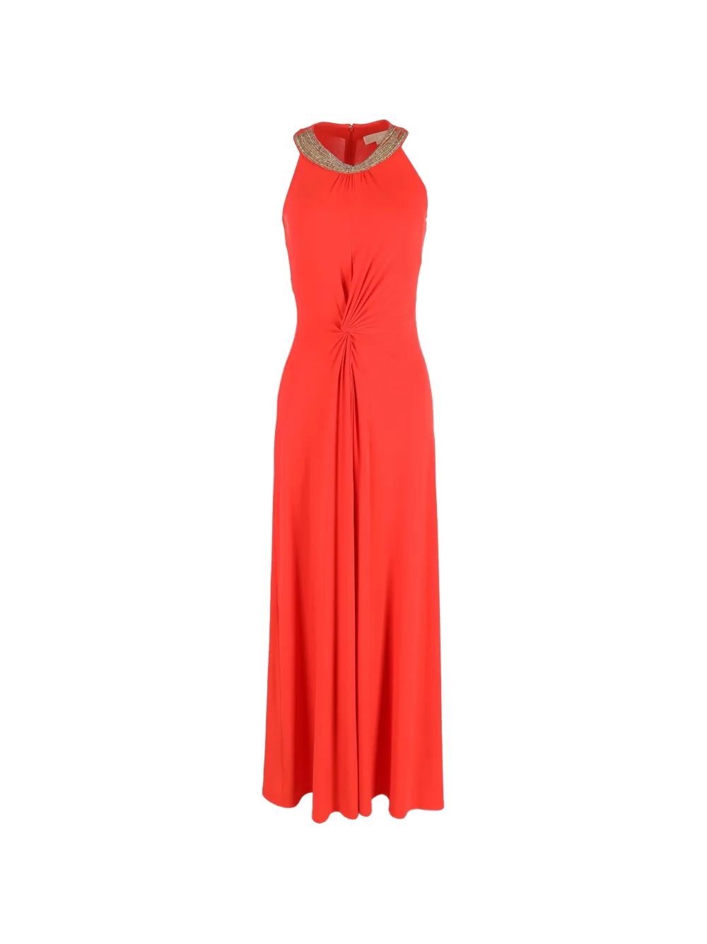 Twist-Detail Draped Dress