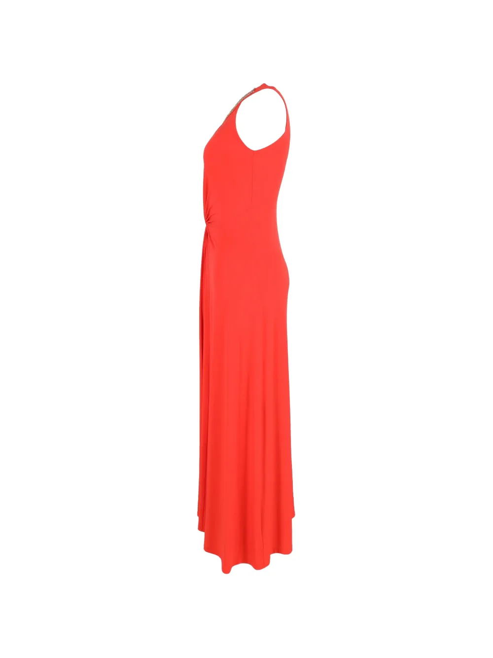 Twist-Detail Draped Dress