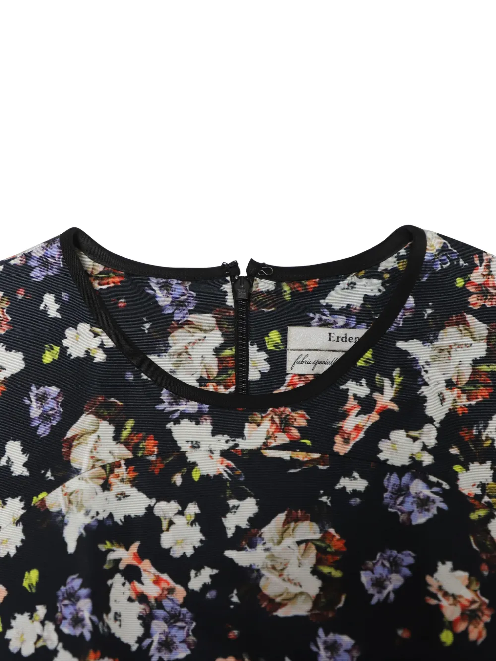 Floral-Pattern Midi Dress