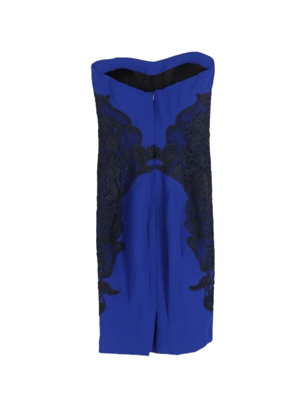 princess polly baby blue dress Diane Von Furstenberg Vintage Isabella Cosmic Lace Strapless Dress | Blue