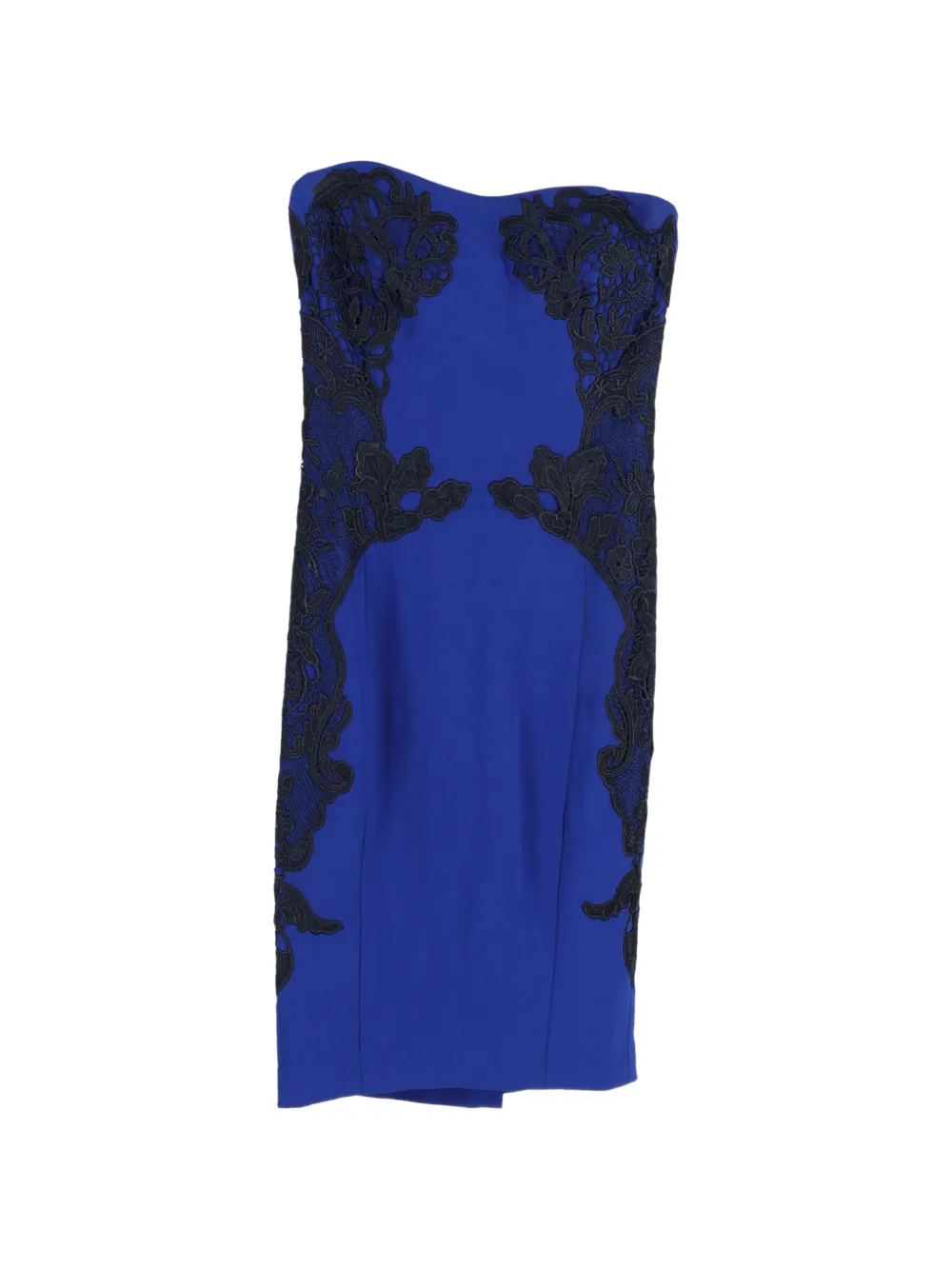 Diane Von Furstenberg Vintage Isabella Cosmic lace strapless dress - Blu