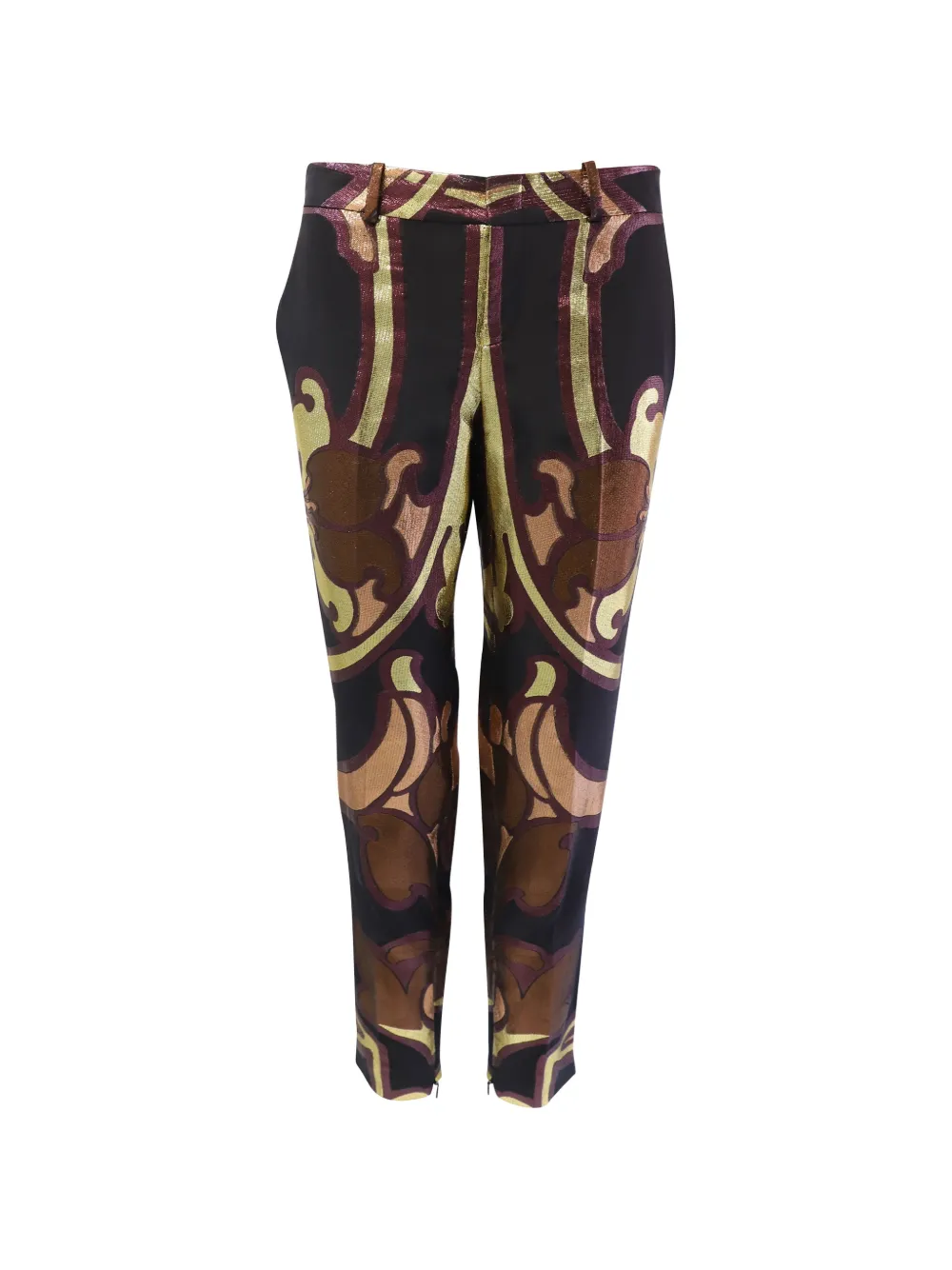 Gucci Pre-Owned floral-patterned trousers - Nero