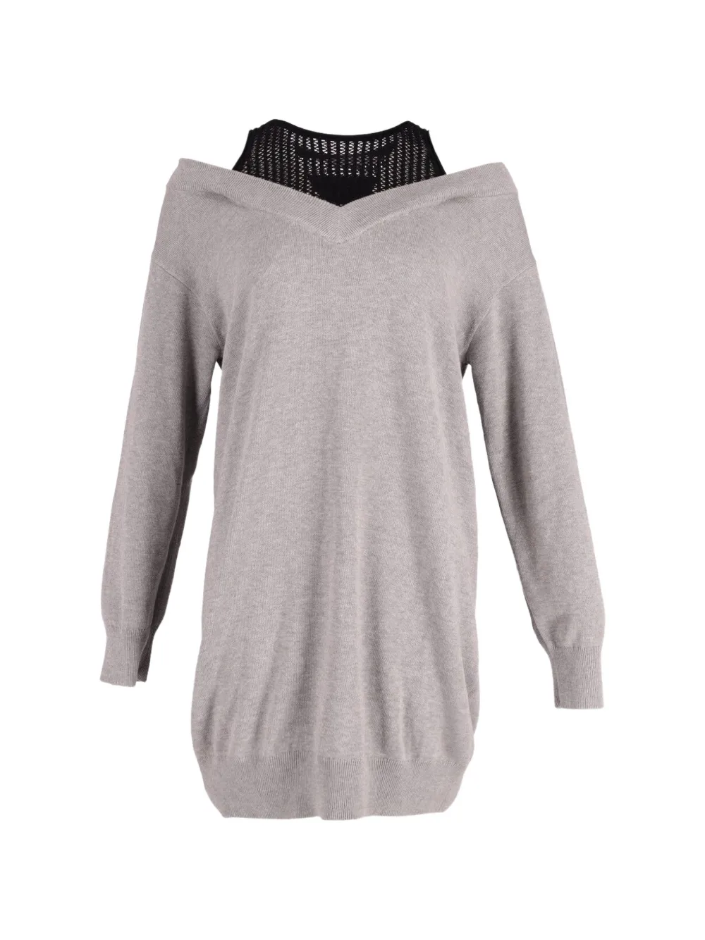 Pre-Owned Alexander Wang bi-layer sweater dress - Grigio